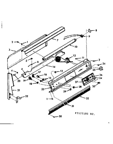 Backguard section