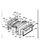 Oven door section