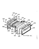 Oven door section