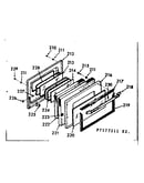 Oven door section