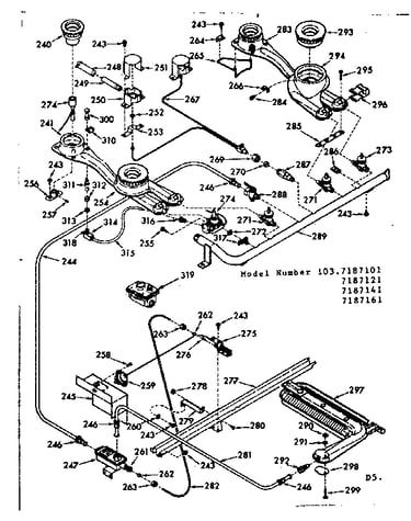 Burner section