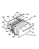 Oven door section