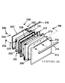 Oven door section