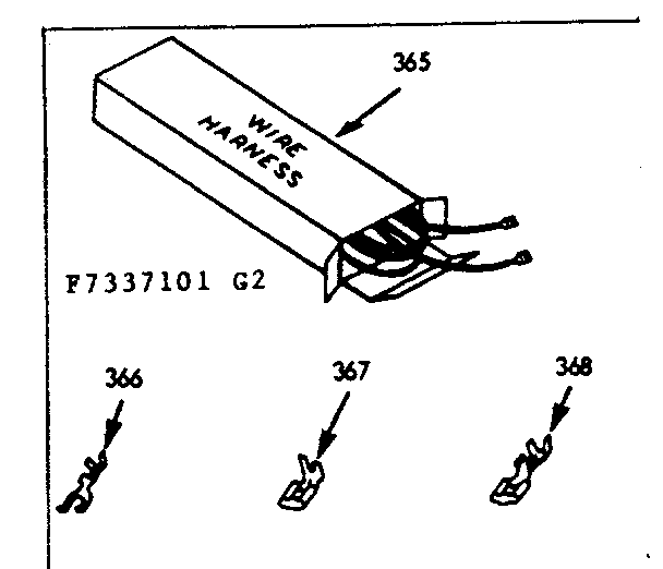 Wire harness and components and optional roitisserie pan kit