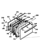 Oven door section