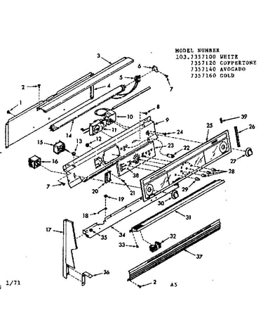 Backguard section