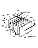 Oven door section