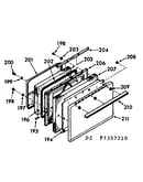Oven door section