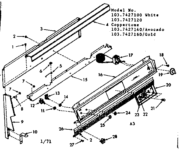 Backguard section