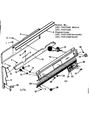 Backguard section