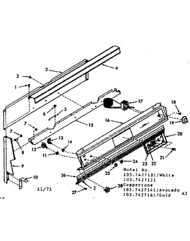 Backguard section