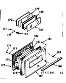 Oven door section