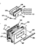 Oven door section