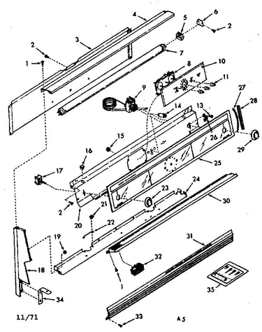 Backguard section