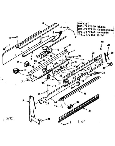 Backguard section