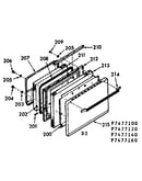 Oven door section