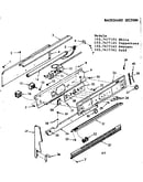 Backguard section