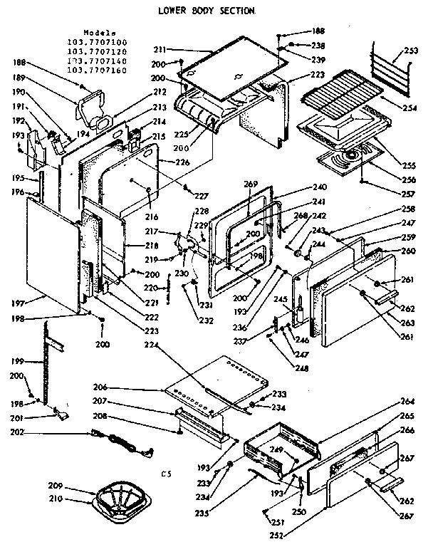 Lower body section