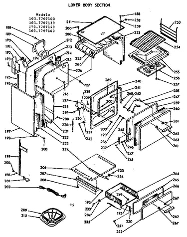 Lower body section