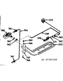 Upper oven burner section