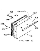 Lower oven door section