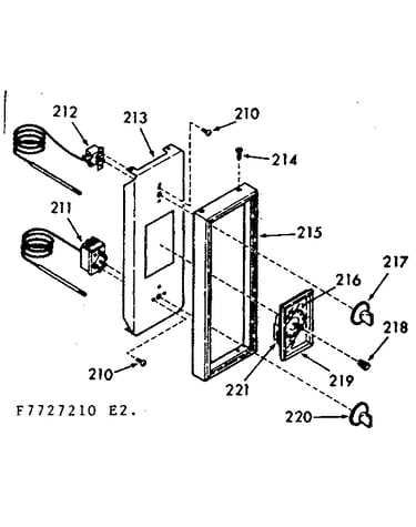 Upper oven control panel