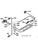 Upper oven burner section
