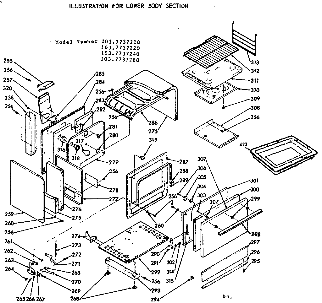 Lower body section