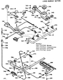 Lower burner section