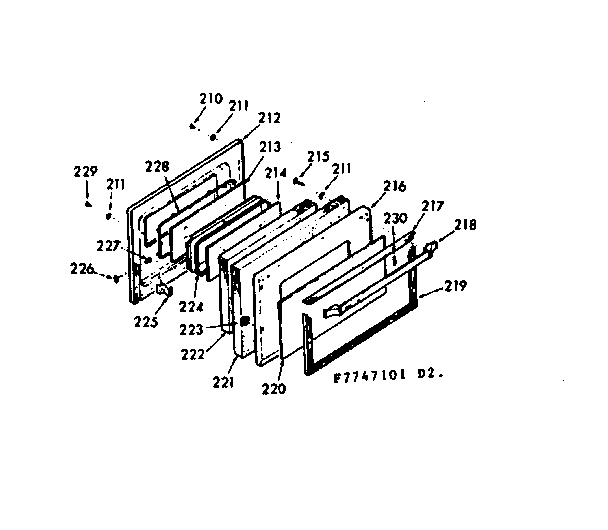 OVEN DOOR SECTION