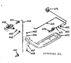 Kenmore 1037747161 upper oven burner section diagram
