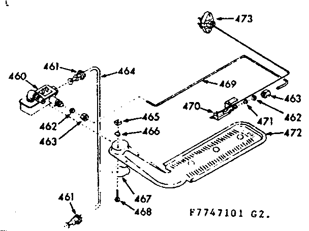 UPPER OVEN BURNER SECTION