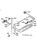 Upper oven burner section