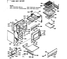 Kenmore 1037767120 lower body section diagram