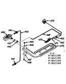 Upper oven burner section