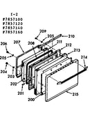 Oven door section