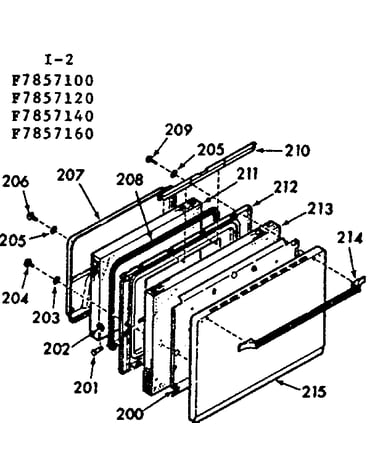 Oven door section