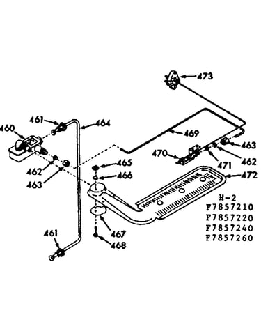 Upper oven burner