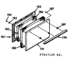 Kenmore 1037947100 lower oven door section diagram