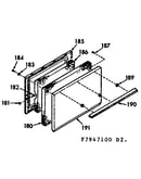 Lower oven door section