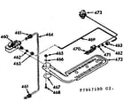 Kenmore 1037947100 upper oven burner section diagram