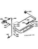 Upper oven burner section