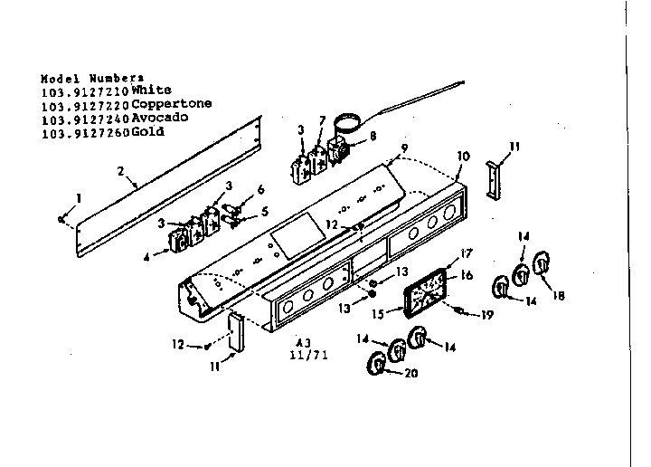 Backguard section