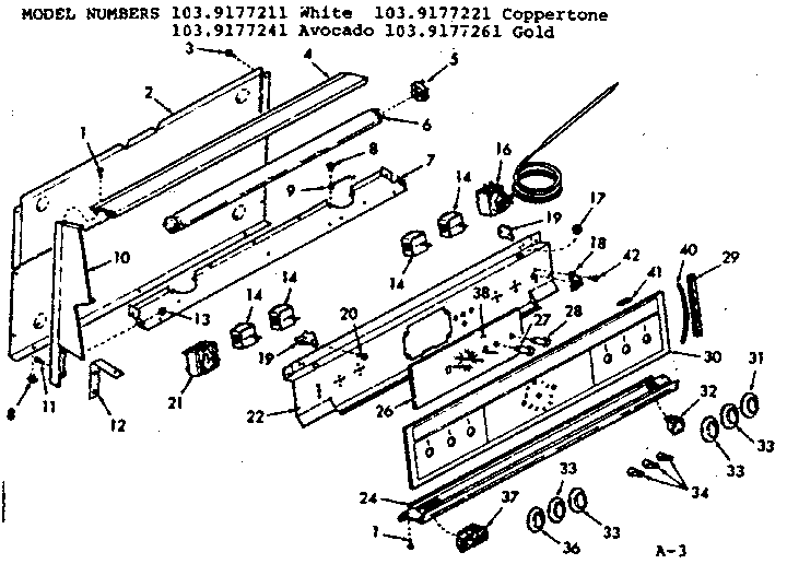 Backguard section