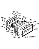 Oven door section