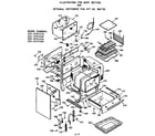 Kenmore 1039187220 body section & opt. rotisserie pan kit diagram