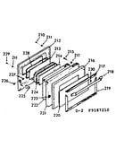 Oven door section