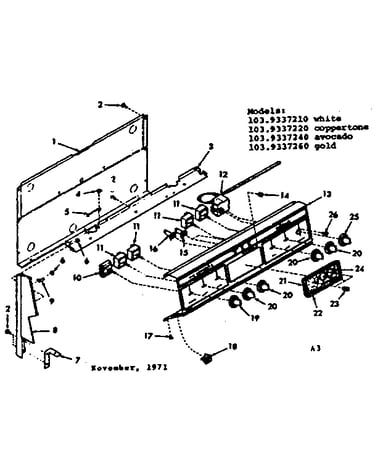 Backguard section