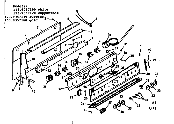Backguard section