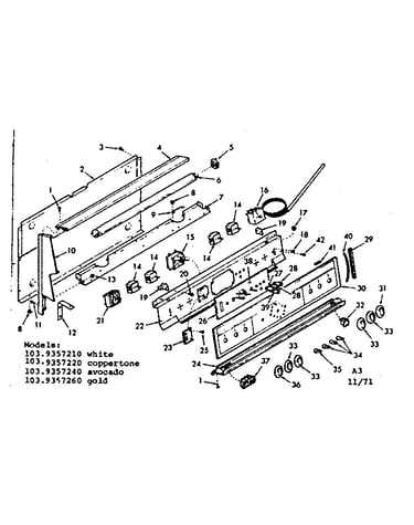 Backguard section